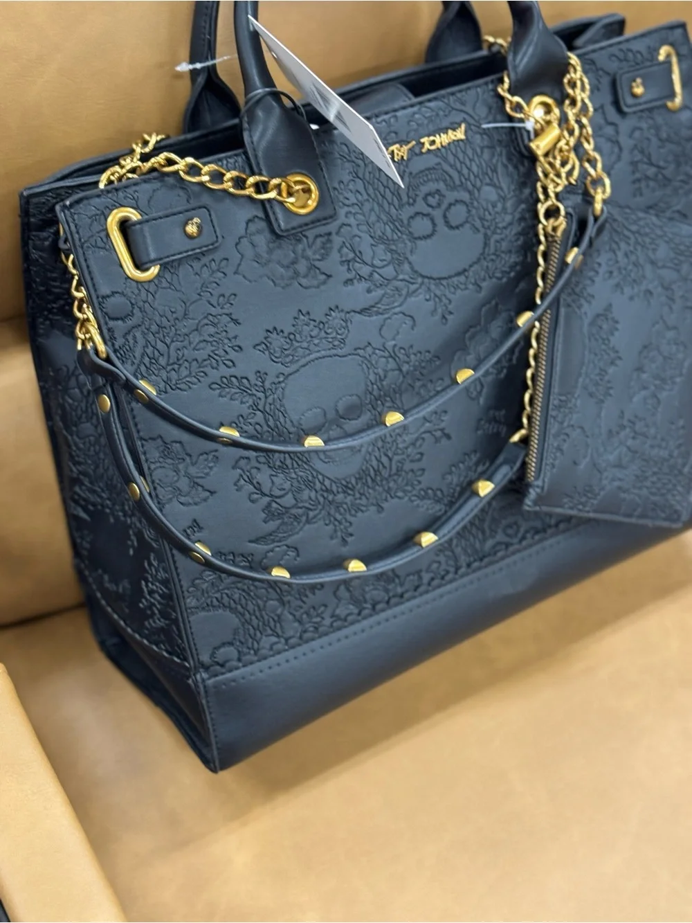 Betsey Johnson structured satchel